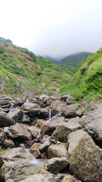 コカクナラ沢　上部屈曲地点を越えてすぐの風景